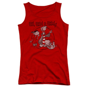 Ed Edd N Eddy Gang Womens Tank Top Shirt Red