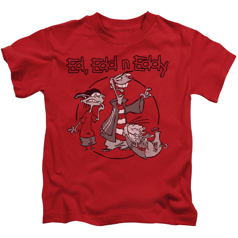 Ed Edd N Eddy Gang Juvenile Kids Youth T Shirt Red 