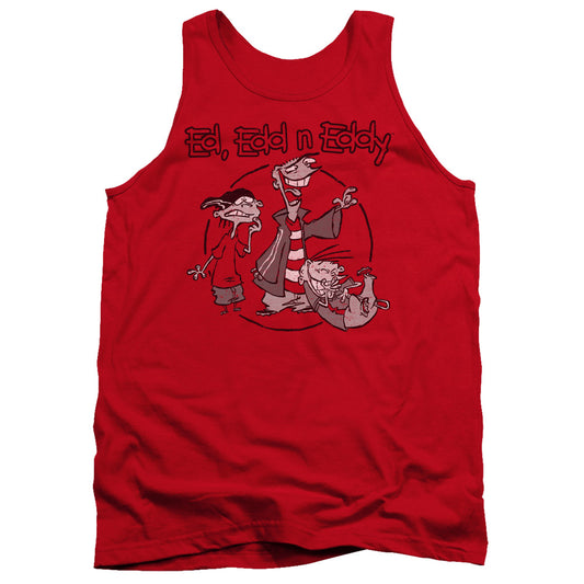 Ed Edd N Eddy Gang Mens Tank Top Shirt Red