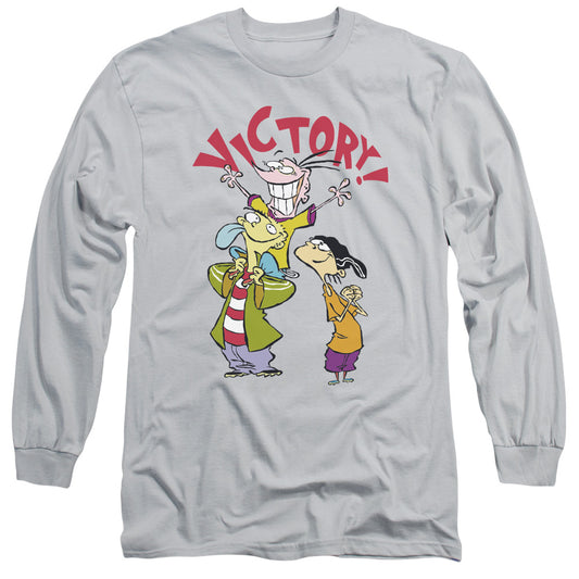 Ed Edd N Eddy Victory Mens Long Sleeve Shirt Silver