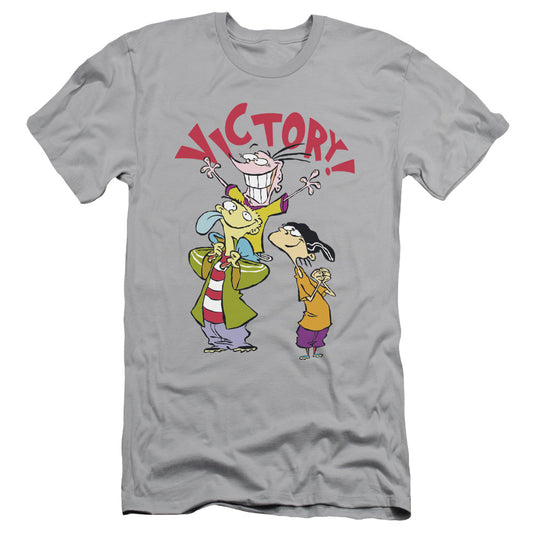 Ed Edd N Eddy Victory Slim Fit Mens T Shirt Silver