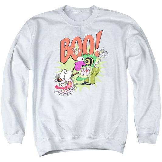 Courage the Cowardly Dog Stupid Dog Mens Crewneck Sweatshirt White