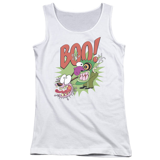 Courage the Cowardly Dog Stupid Dog Womens Tank Top Shirt White