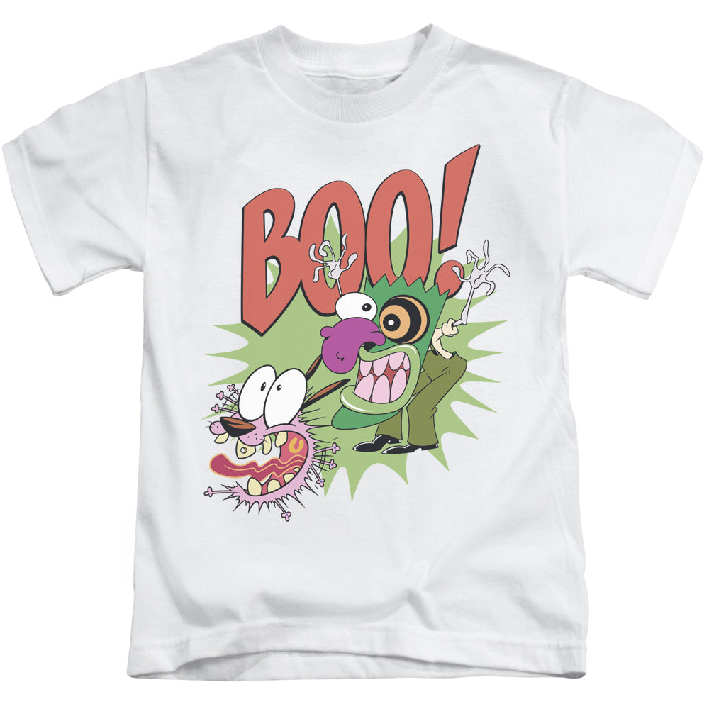 Courage the Cowardly Dog Stupid Dog Juvenile Kids Youth T Shirt White (5 6)