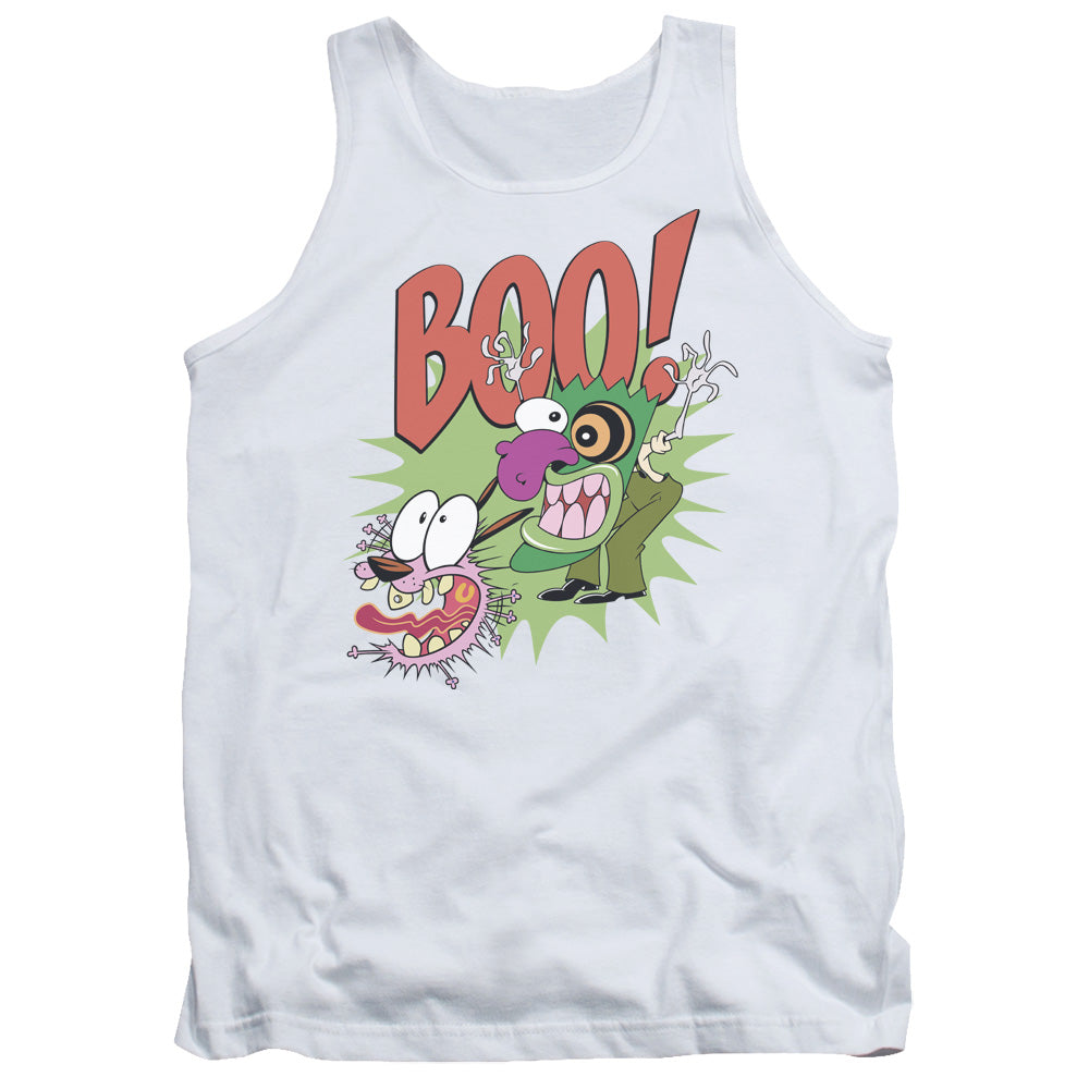 Courage the Cowardly Dog Stupid Dog Mens Tank Top Shirt White