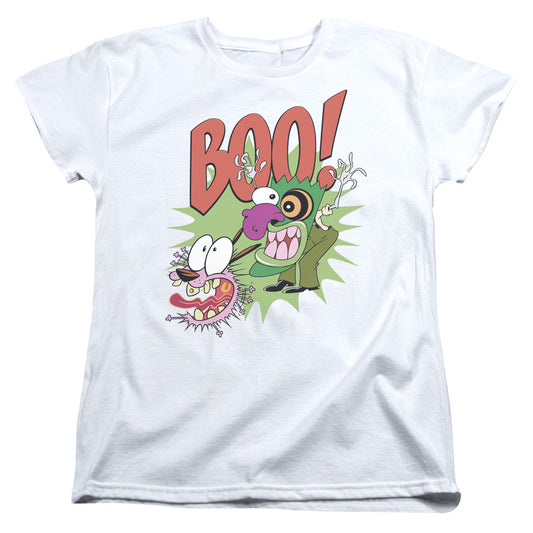 Courage the Cowardly Dog Stupid Dog Womens T Shirt White