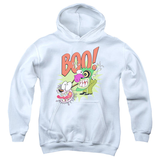 Courage the Cowardly Dog Stupid Dog Kids Youth Hoodie White