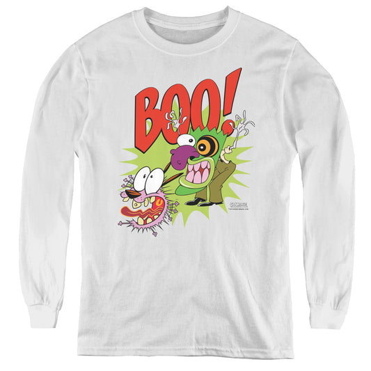 Courage the Cowardly Dog Stupid Dog Long Sleeve Kids Youth T Shirt White