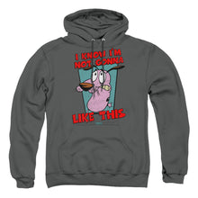 Load image into Gallery viewer, Courage The Cowardly Dog Not Gonna Like Mens Hoodie Charcoal
