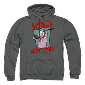 Courage The Cowardly Dog Not Gonna Like Mens Hoodie Charcoal