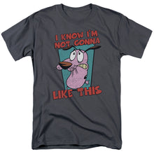 Load image into Gallery viewer, Courage the Cowardly Dog Not Gonna Like Mens T Shirt Charcoal