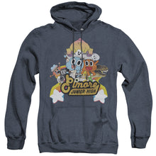 Load image into Gallery viewer, Amazing World Of Gumball Elmore Junior High Mens Heather Hoodie Navy