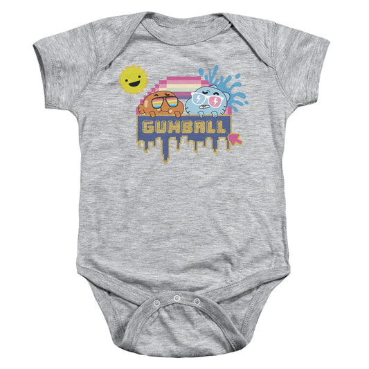 Amazing World of Gumball Sunshine Infant Baby Snapsuit Athletic Heather