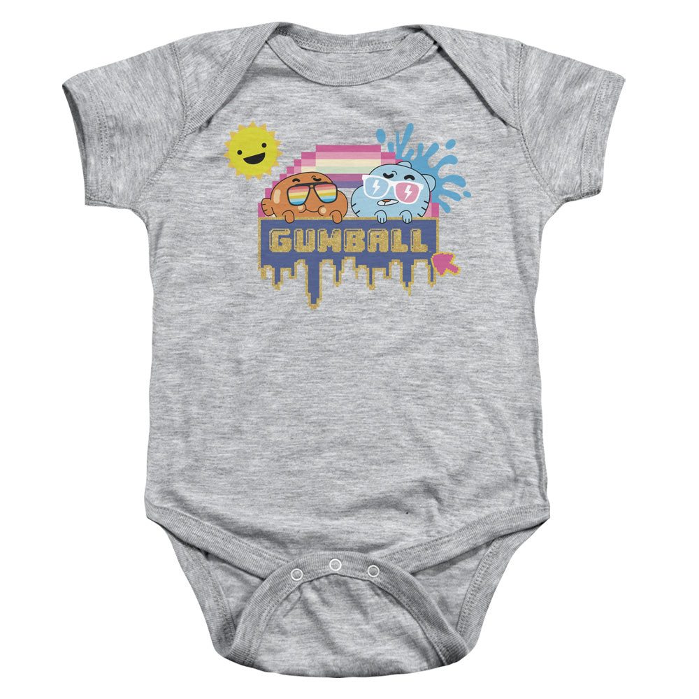 Amazing World of Gumball Sunshine Infant Baby Snapsuit Athletic Heather