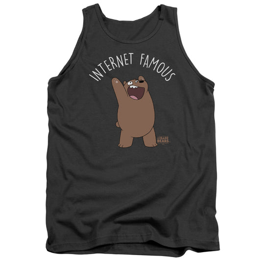 We Bare Bears Internet Famous Mens Tank Top Shirt Charcoal