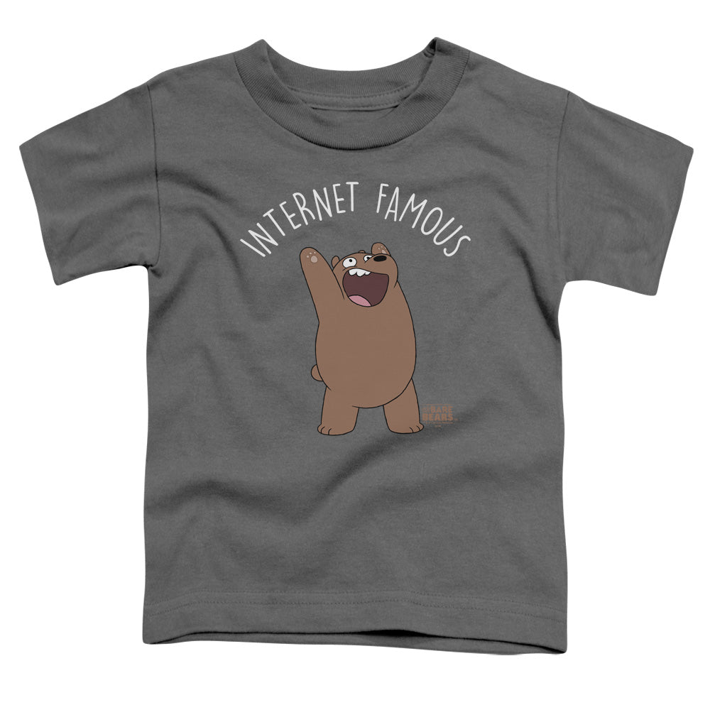 We Bare Bears Internet Famous Toddler Kids Youth T Shirt Charcoal