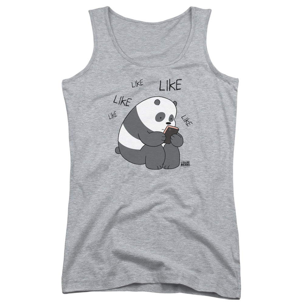 We Bare Bears Like Like Like Womens Tank Top Shirt Athletic Heather