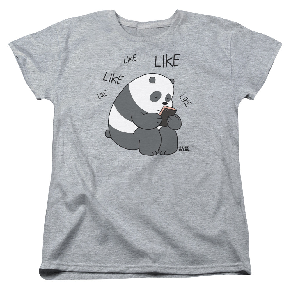 We Bare Bears Like Like Like Womens T Shirt Athletic Heather