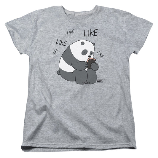 We Bare Bears Like Like Like Womens T Shirt Athletic Heather