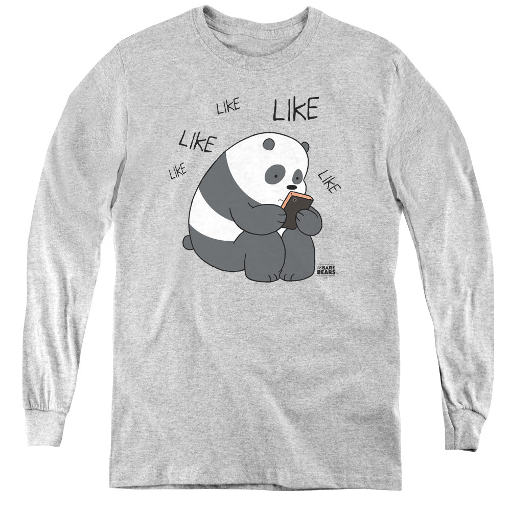 We Bare Bears Like Like Like Long Sleeve Kids Youth T Shirt Athletic Heather