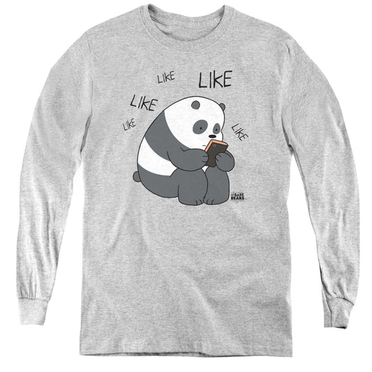 We Bare Bears Like Like Like Long Sleeve Kids Youth T Shirt Athletic Heather