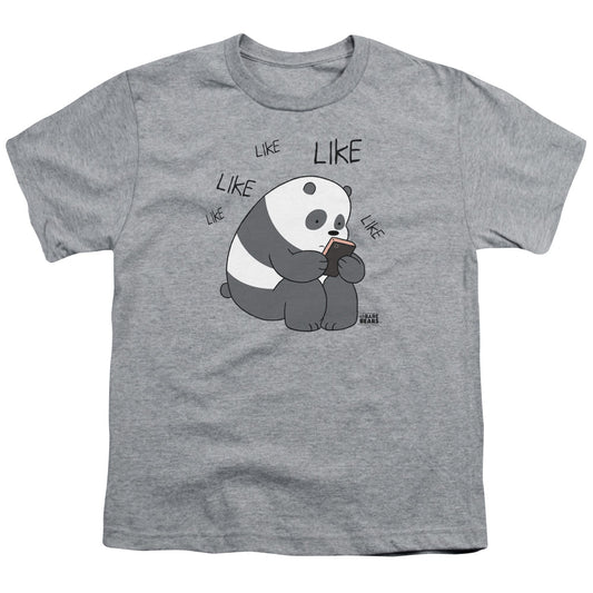 We Bare Bears Like Like Like Kids Youth T Shirt Athletic Heather