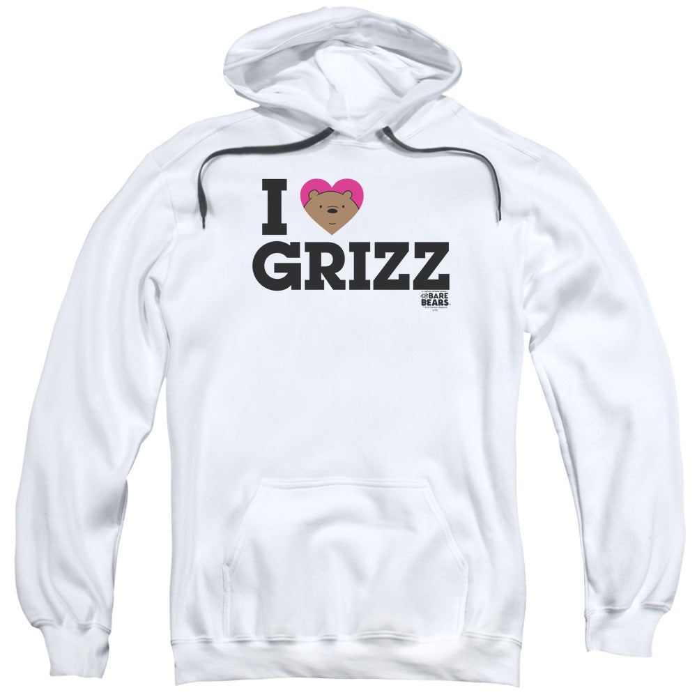 We Bare Bears Heart Grizz Mens Hoodie White