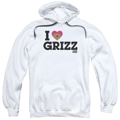 We Bare Bears Heart Grizz Mens Hoodie White