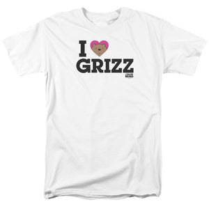 We Bare Bears Heart Grizz Mens T Shirt White