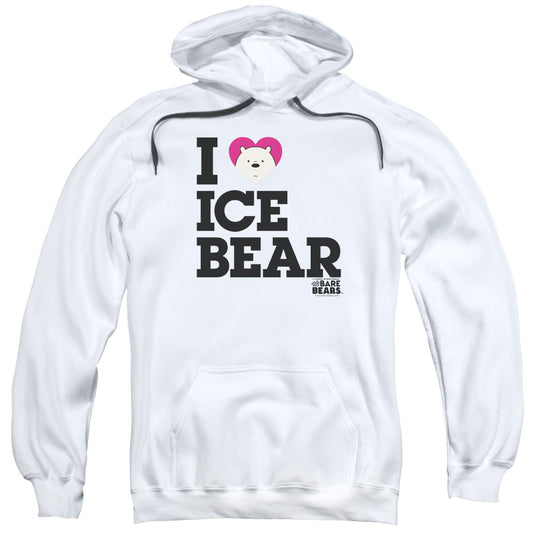 We Bare Bears Heart Ice Bear Mens Hoodie White
