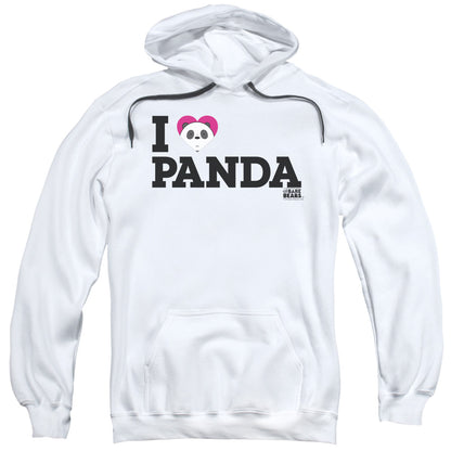 We Bare Bears Heart Panda Mens Hoodie White