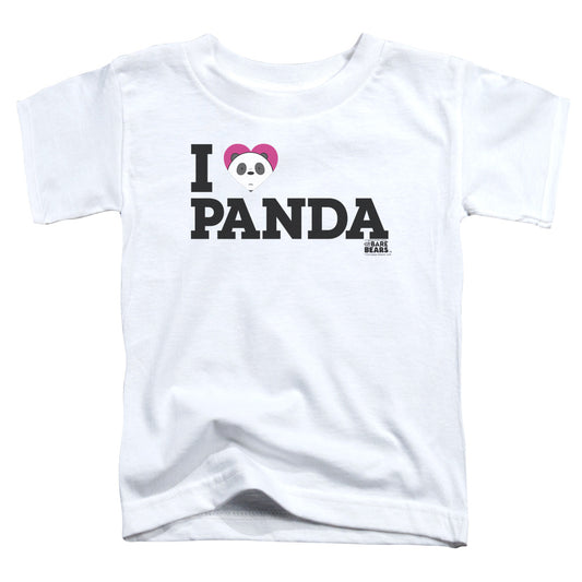 We Bare Bears Heart Panda Toddler Kids Youth T Shirt White