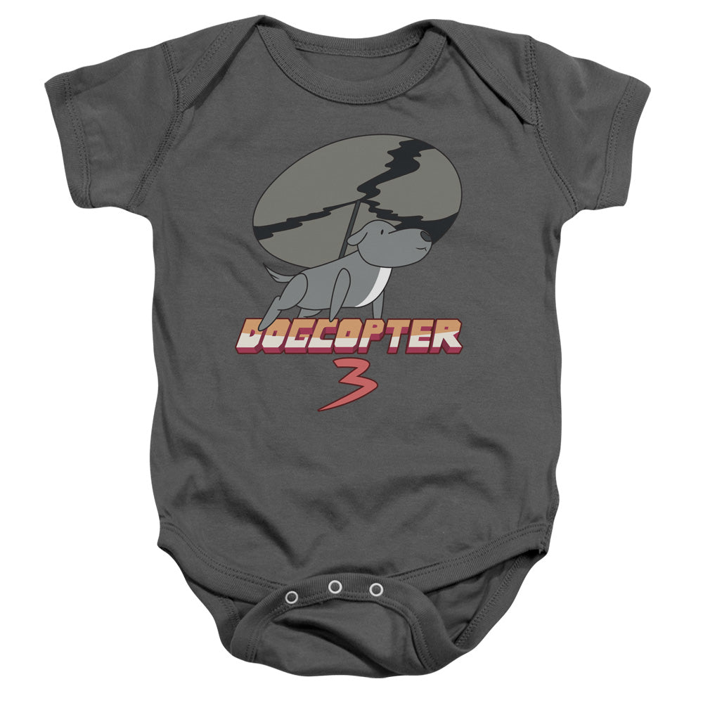 Steven Universe Dogcopter 3 Infant Baby Snapsuit Charcoal