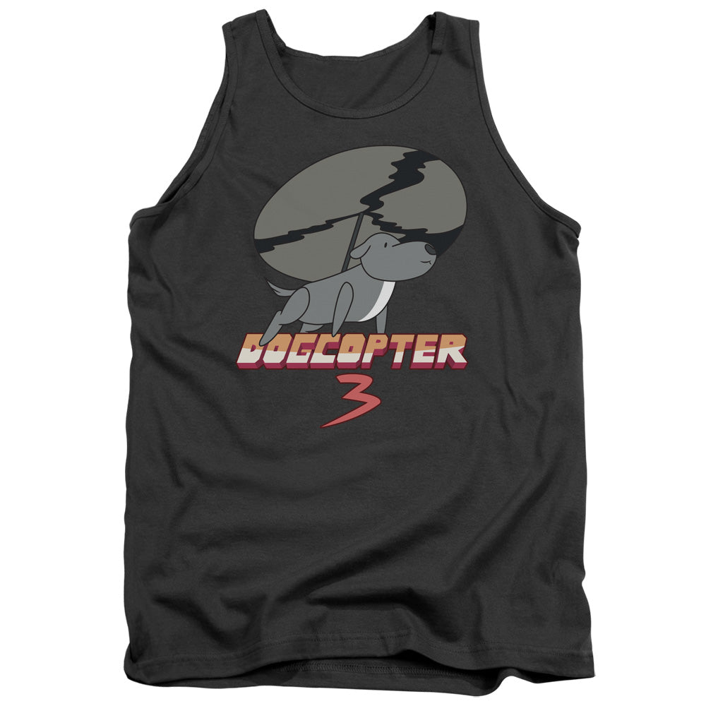 Steven Universe Dogcopter 3 Mens Tank Top Shirt Charcoal