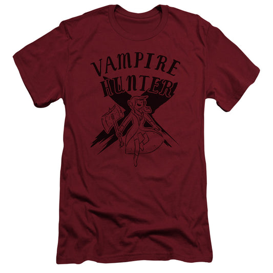 Adventure Time Vampire Hunter Slim Fit Mens T Shirt Cardinal