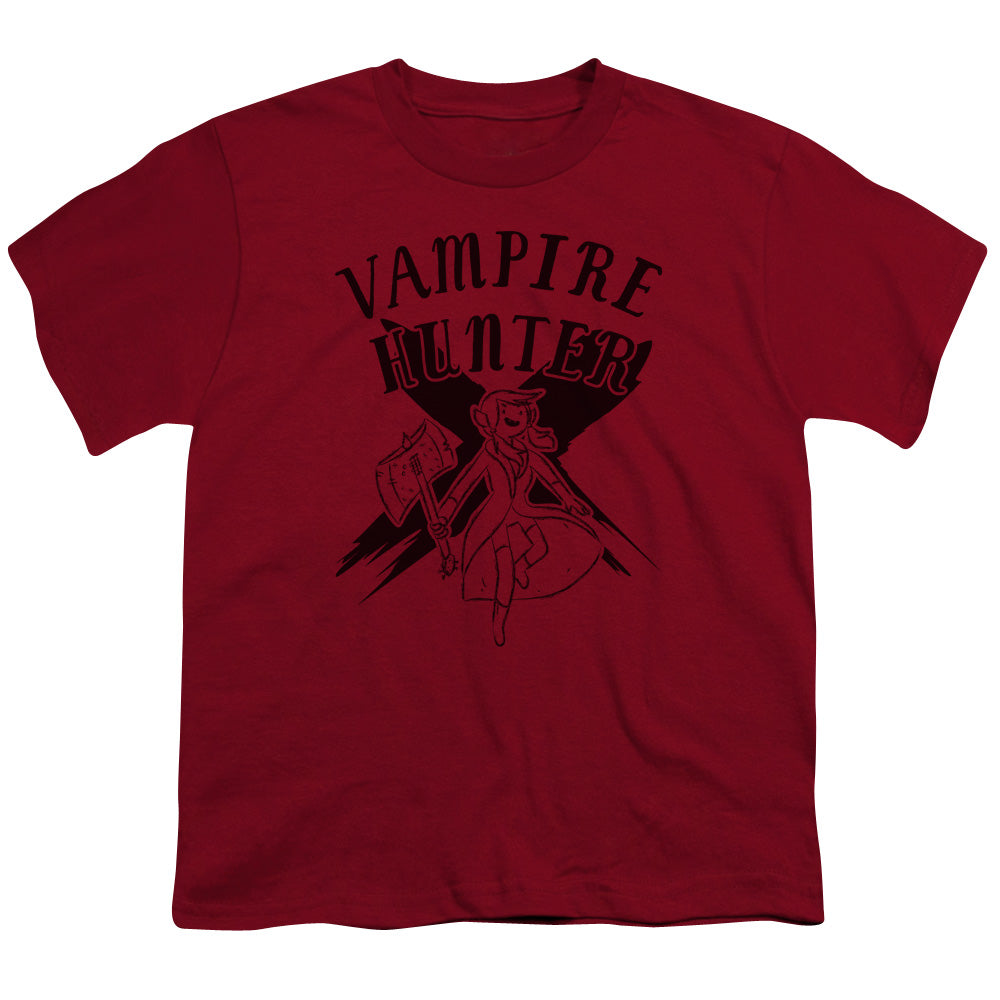 Adventure Time Vampire Hunter Kids Youth T Shirt Cardinal