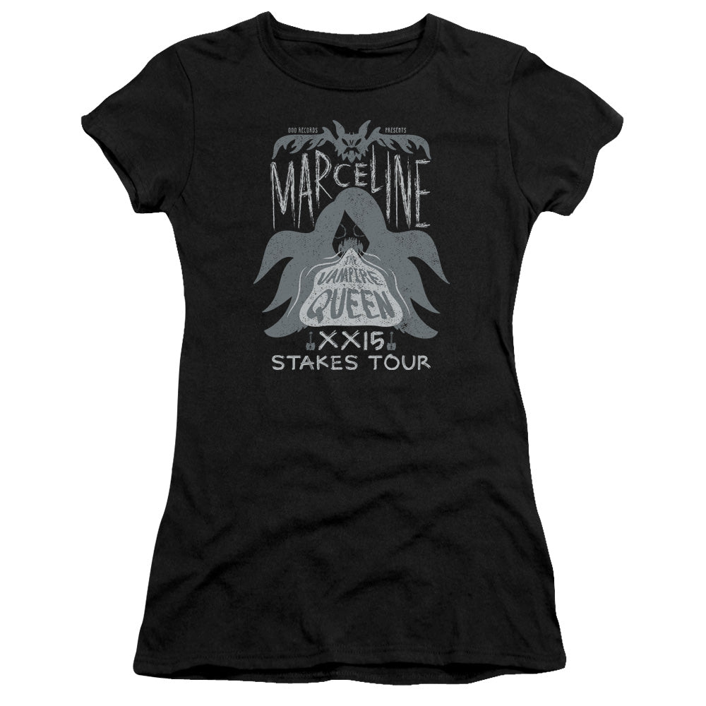 Adventure Time Marceline Concert Junior Sheer Cap Sleeve Womens T Shirt Black