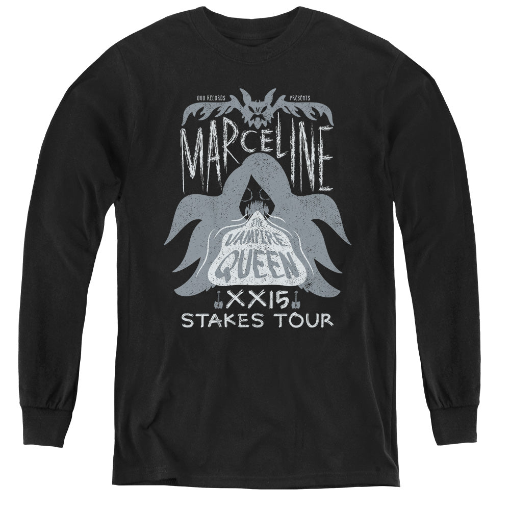 Adventure Time Marceline Concert Long Sleeve Kids Youth T Shirt Black