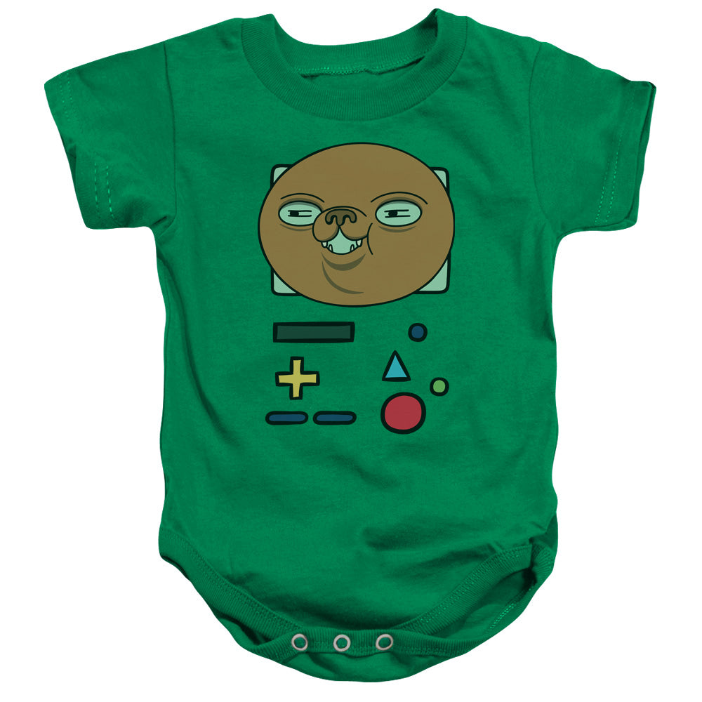 Adventure Time Bmo Mask Infant Baby Snapsuit Kelly Green