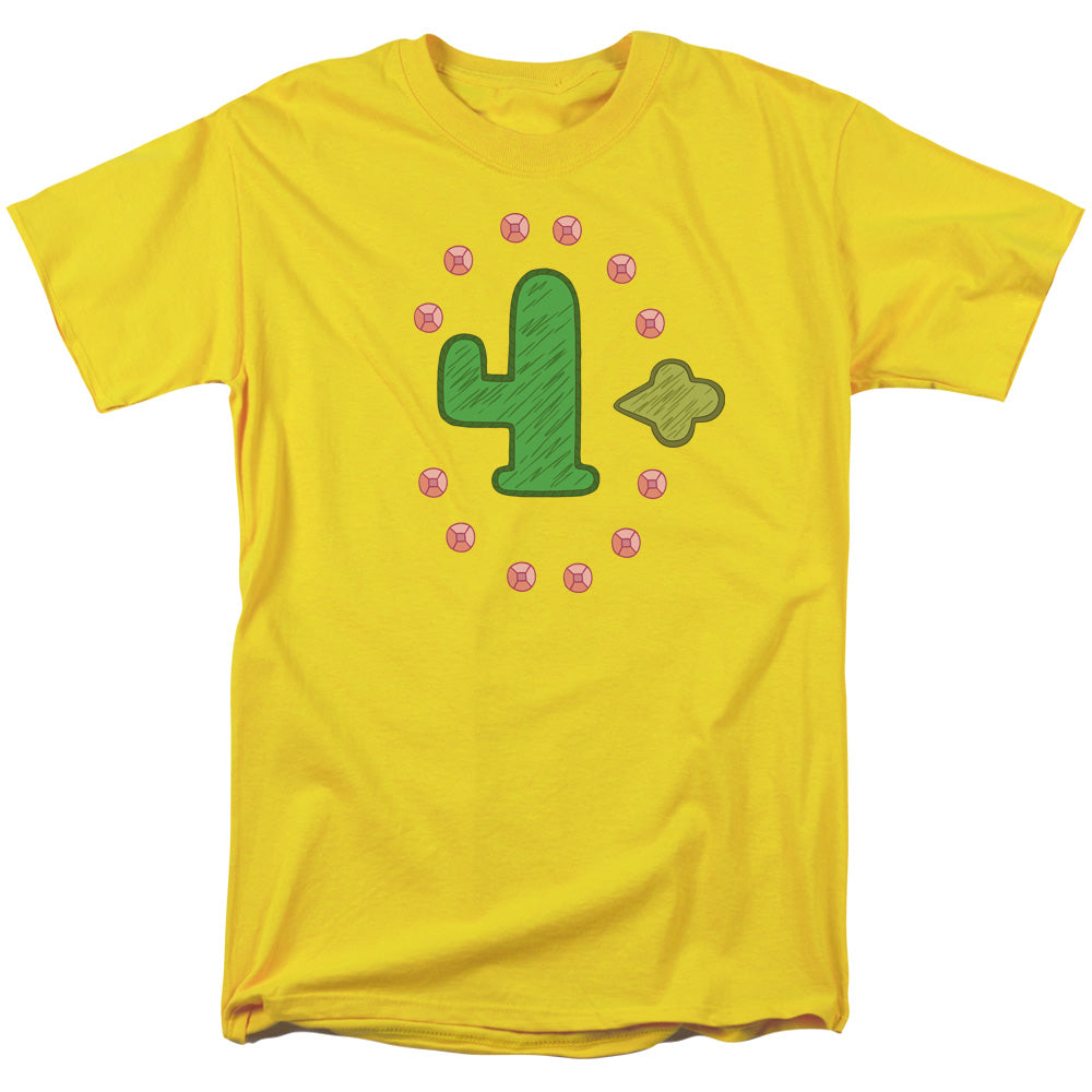 Clarence Freedom Cactus Mens T Shirt Yellow