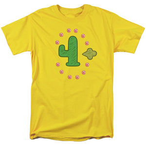 Clarence Freedom Cactus Mens T Shirt Yellow