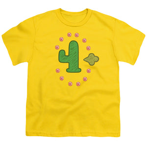 Clarence Freedom Cactus Kids Youth T Shirt Yellow