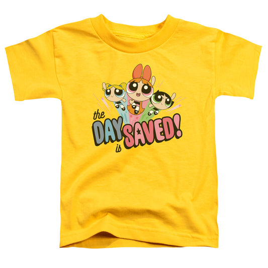 Powerpuff Girls the Day is Saved Toddler Kids Youth T Shirt Yellow