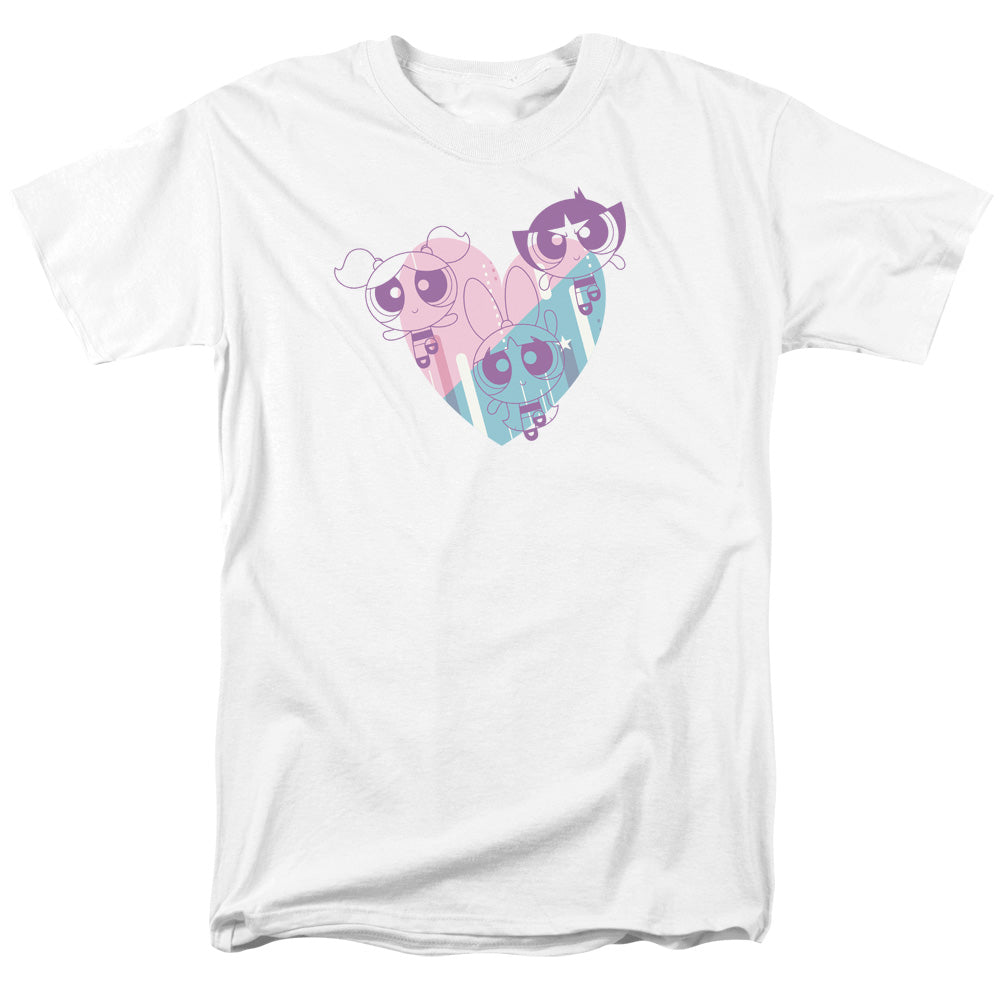 Powerpuff Girls Powerpuff Heart Mens T Shirt White