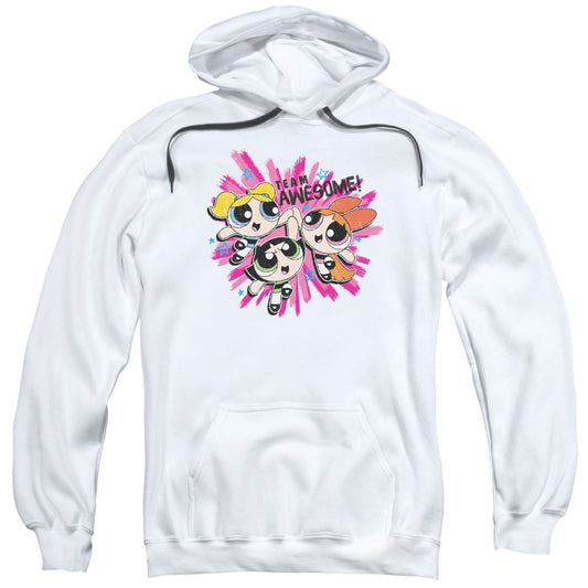 Powerpuff Girls Team Awesome Mens Hoodie White