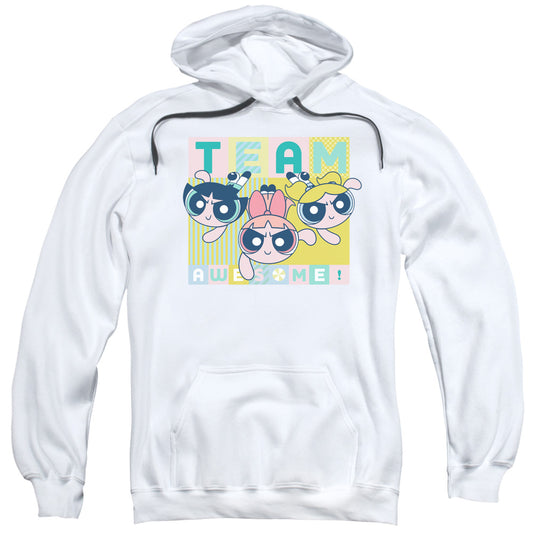 Powerpuff Girls Awesome Block Mens Hoodie White