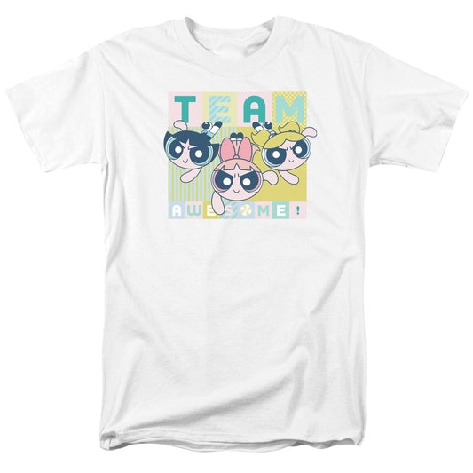 Powerpuff Girls Awesome Block Mens T Shirt White