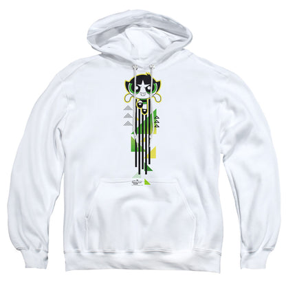 Powerpuff Girls Buttercup Streak Mens Hoodie White Officially Licensed