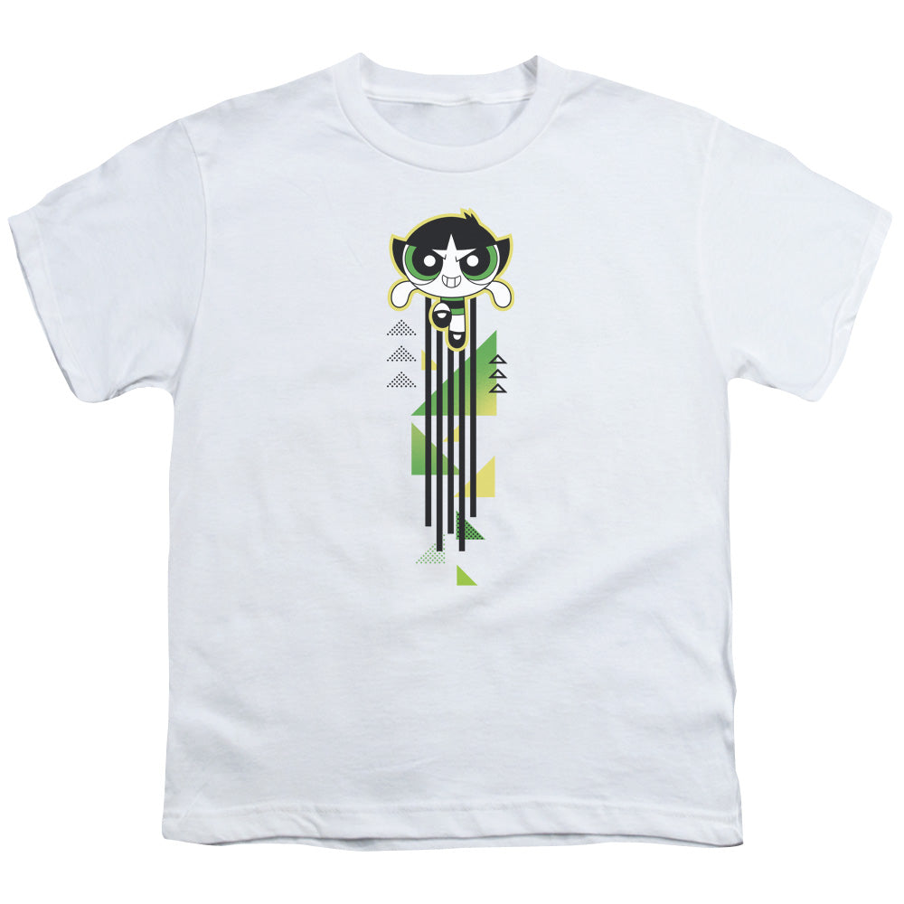 Powerpuff Girls Buttercup Streak Kids Youth T Shirt White