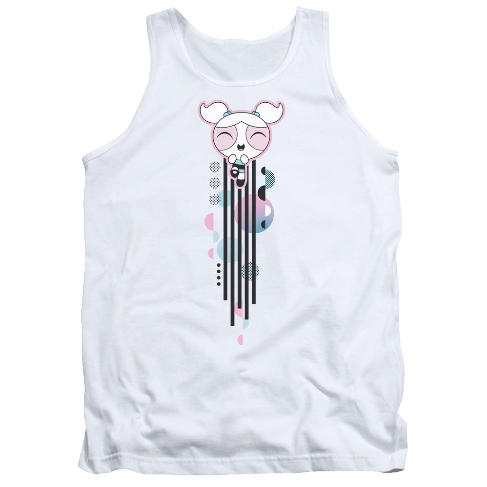 Powerpuff Girls Bubbles Streak Mens Tank Top Shirt White